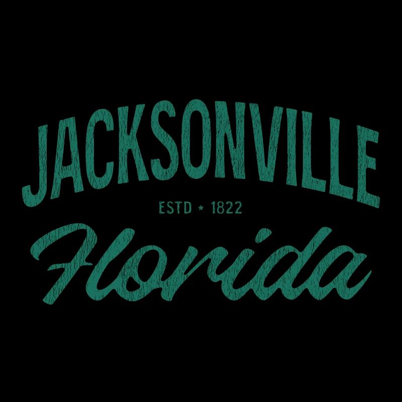 Jacksonville Florida Vintage Script
