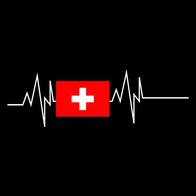 Drapeau suisse Heartbeat