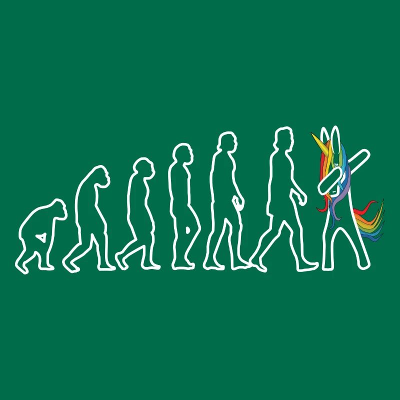 Evolution unicorn dabbing