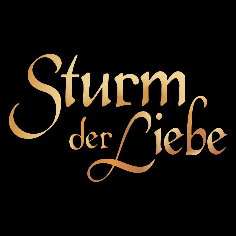 Sturm Der Liebe Brustlogo Gold