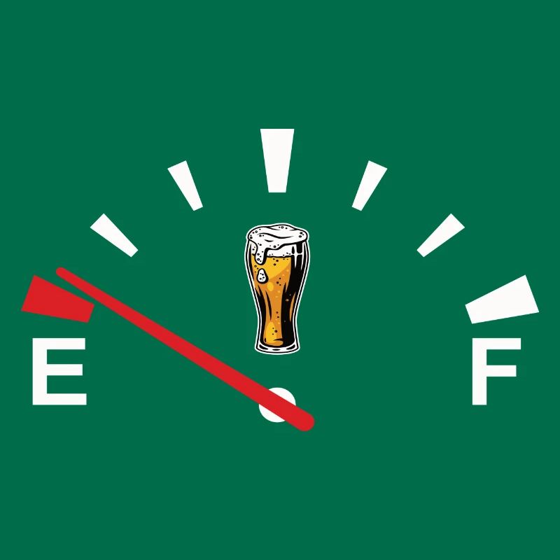 Beer speedometer beer display beer is empty