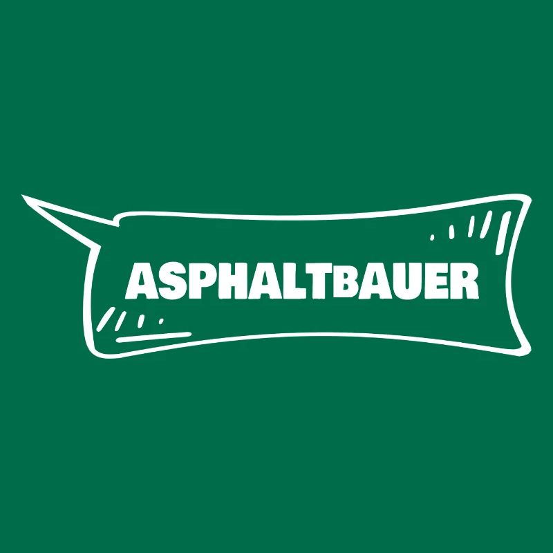 Asphalt paver as a speech bubble