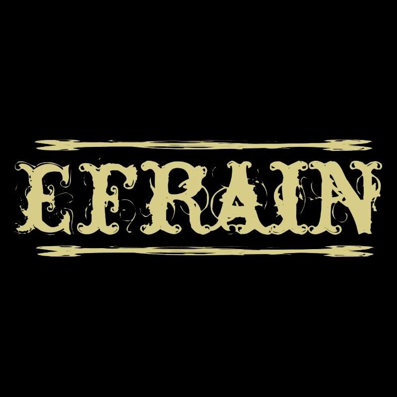 Efrain Golden Text Name Name Badge