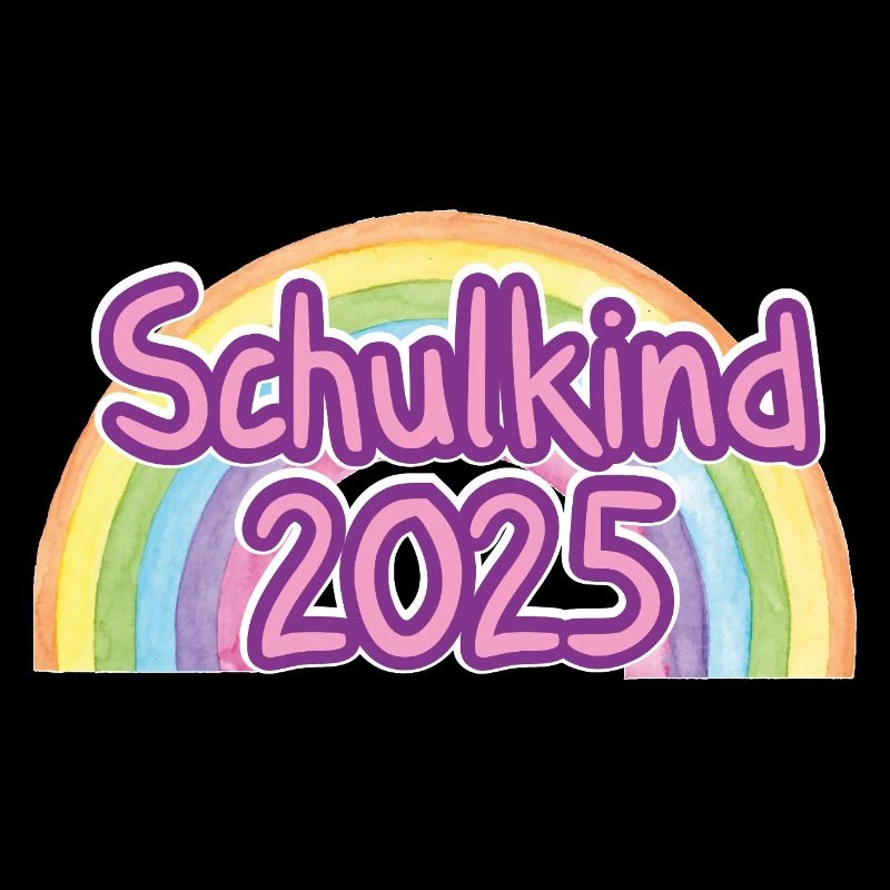 Schulkind 2025 Regenbogen