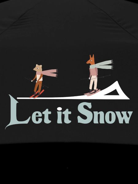 Let It Snow Winter Illustration