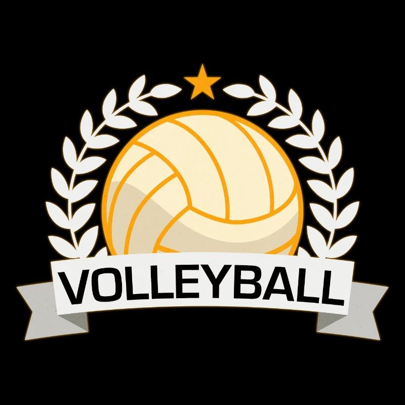 Volleyball Sieg-Abzeichen
