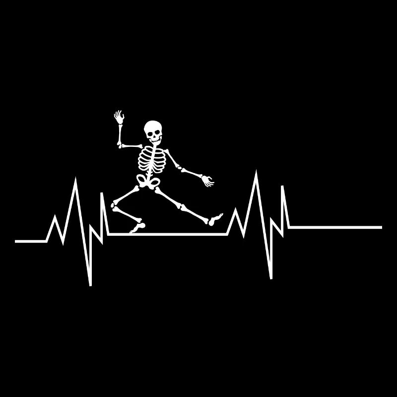 Dancing Halloween Skeleton Heartbeat
