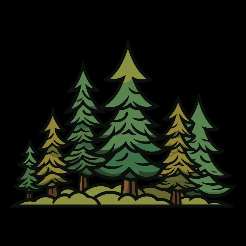 Forest, Landscape, Trees, Nature