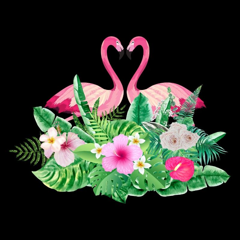 Tropical Flamingo Bridal Team