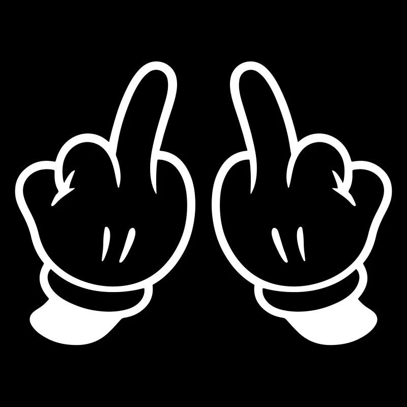 Mittelfinger Hand Frech