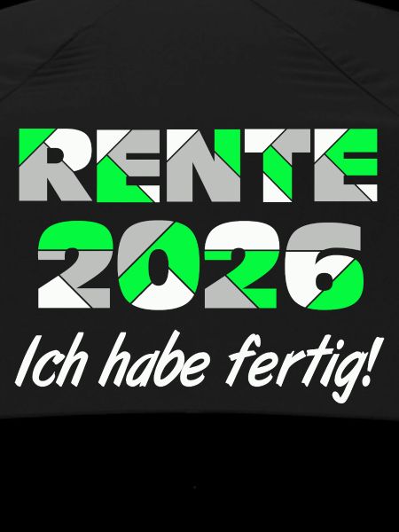 Pension 2026, I'm done