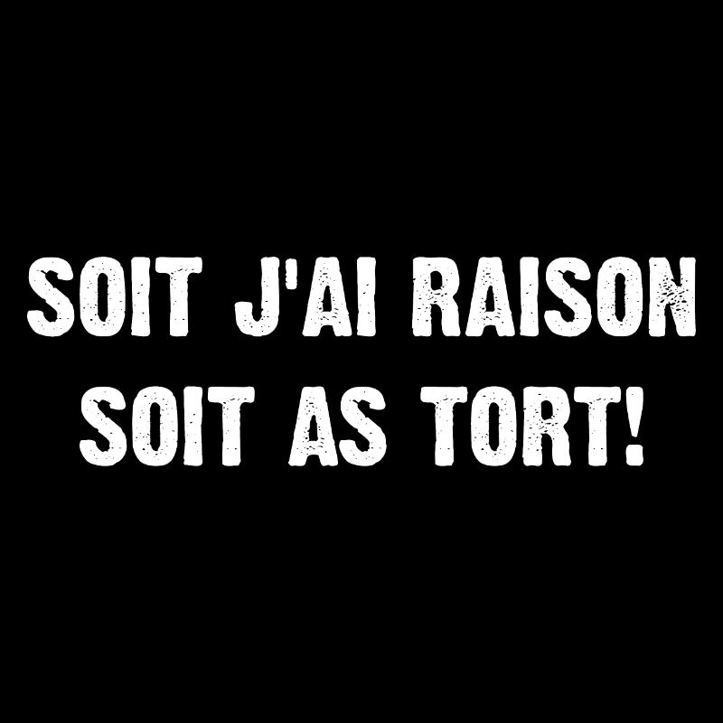 Soit j'ai raison soit tu as tort
