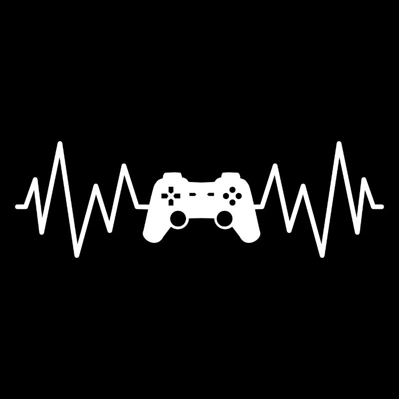Video game controller gamer, geek heart rate