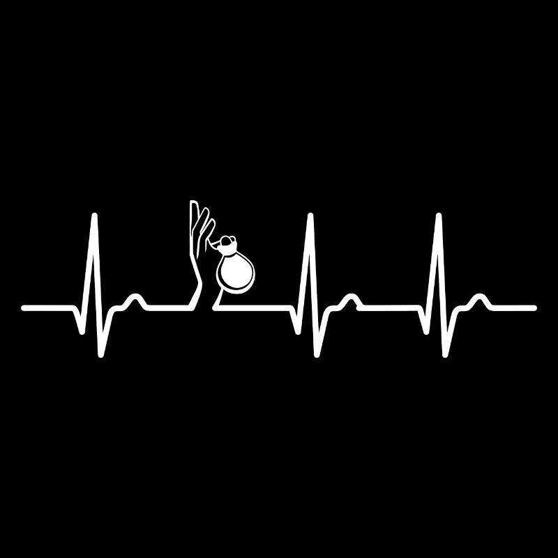ECG curve - heart curve - pulse - folk - castanets