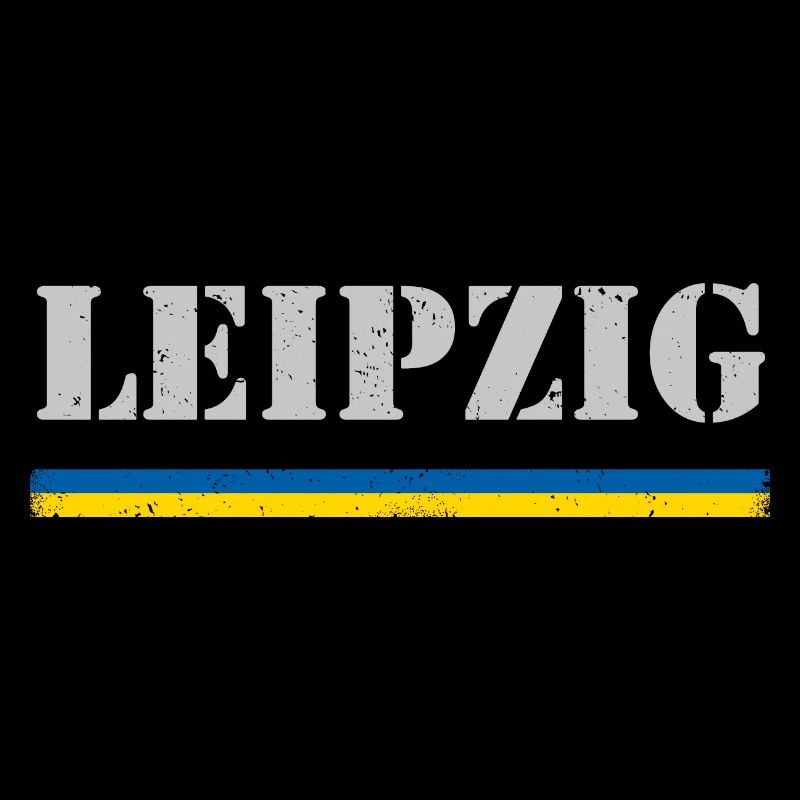 Leipzig / Lettering & Flag - VINTAGE