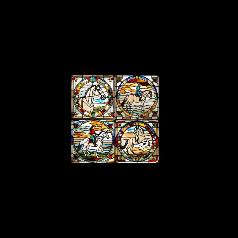 Buntglas Pferd