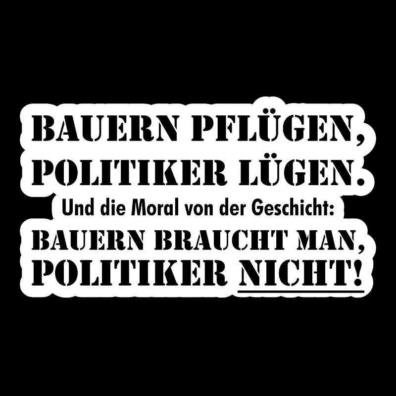 Bauern braucht man