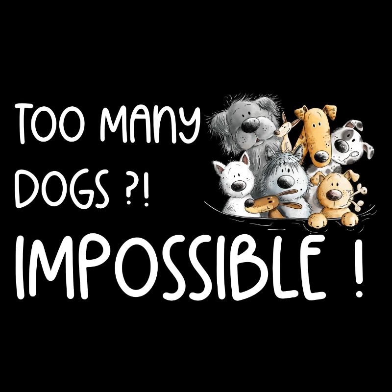 Caca de chien Pack de chien Trop de chiens disant