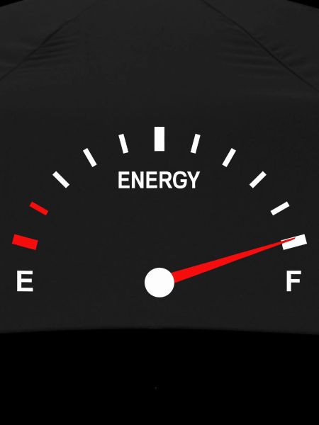 Vibrant Fuel Gauge Abstract Design