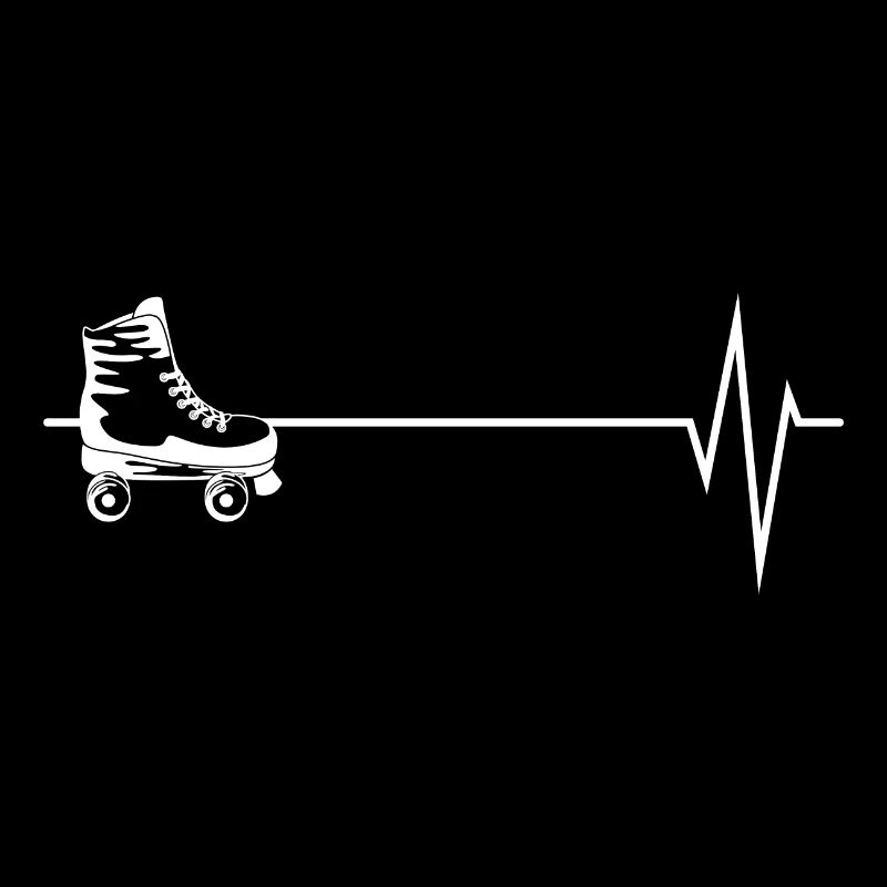 Herzschlag Skating Skater Rollen Rollerskates
