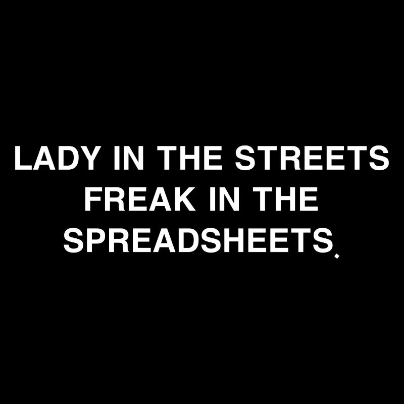 dame dans les rues freak dans les feuilles de calcul