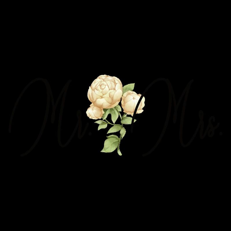 Mr and Mrs Wedding Flower