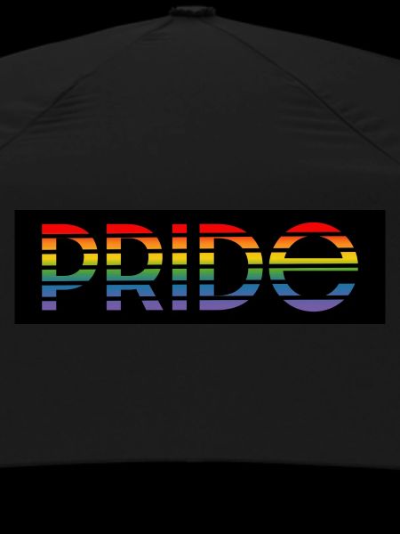 Pride rainbow black background