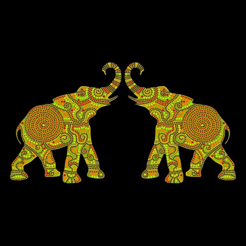 Wonderful Dot Work - Two ELEPHANTS3