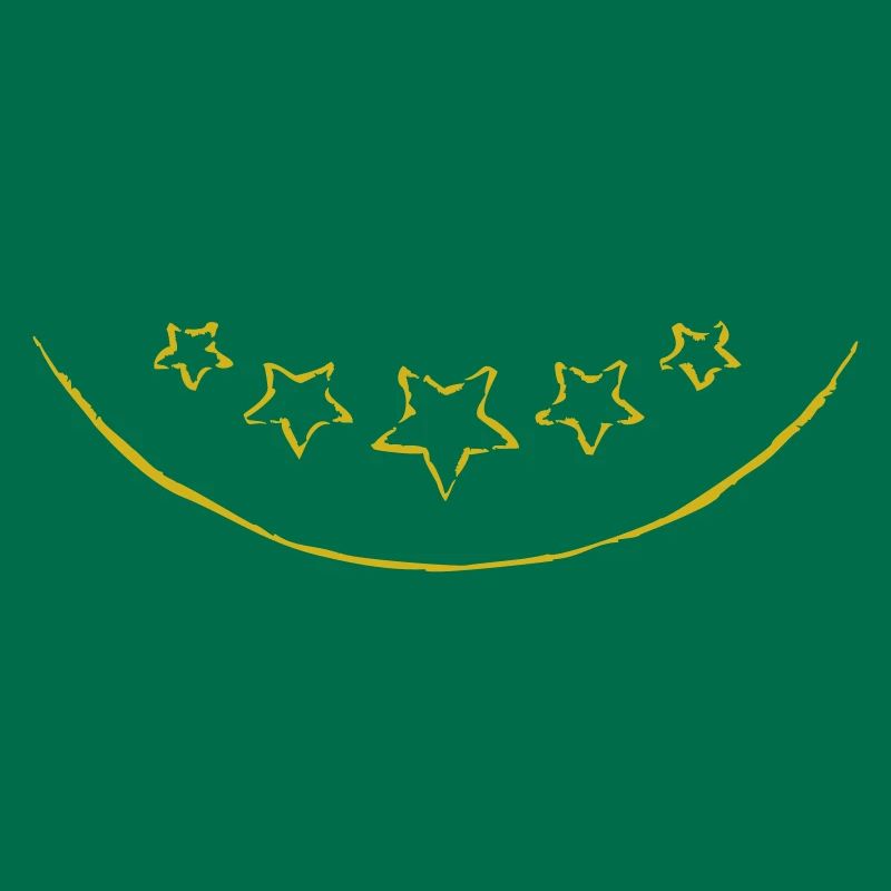 Arc ci-dessous et étoiles | Graphique vectoriel