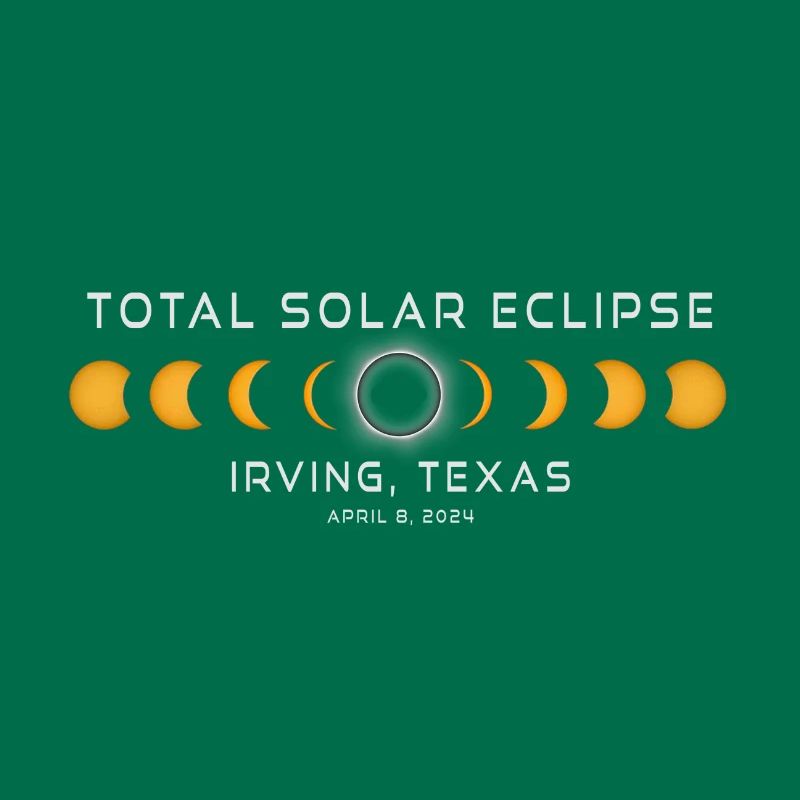 Irving Texas Solar Eclipse 2024 April 8 Souvenir