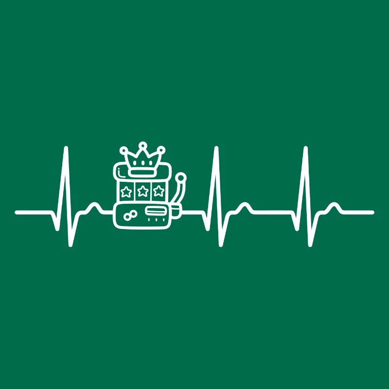 Courbe ECG - Courbe du cœur - Machine à sous - Jackpot