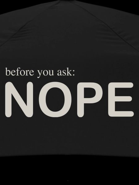before you ask
