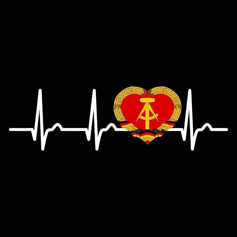 Herzkurve DDR, EKG, Puls, Geschenk