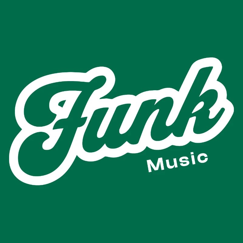 Funk Music Retro Script Logo