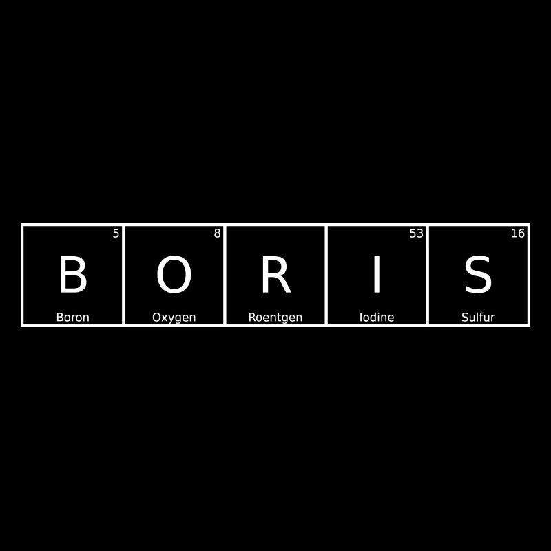 Boris Name Vorname Chemie Periodensystem Elemente