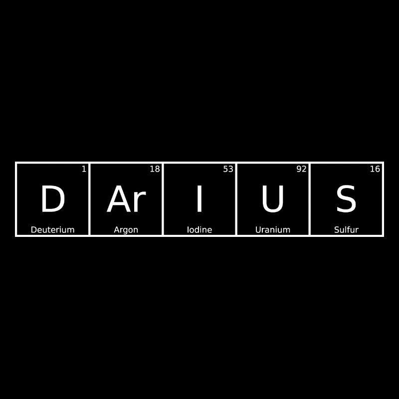 Darius Name First Name Chemistry Periodic Table Elements