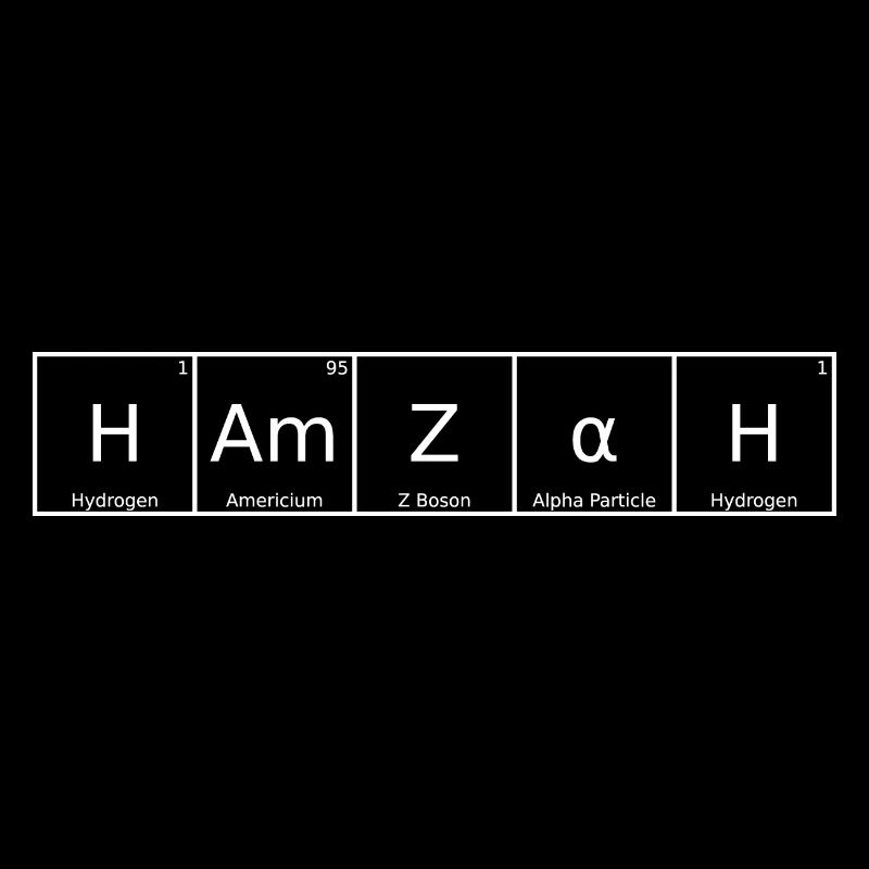 Hamzah Nom Prénom Chimie Tableau périodique Éléments