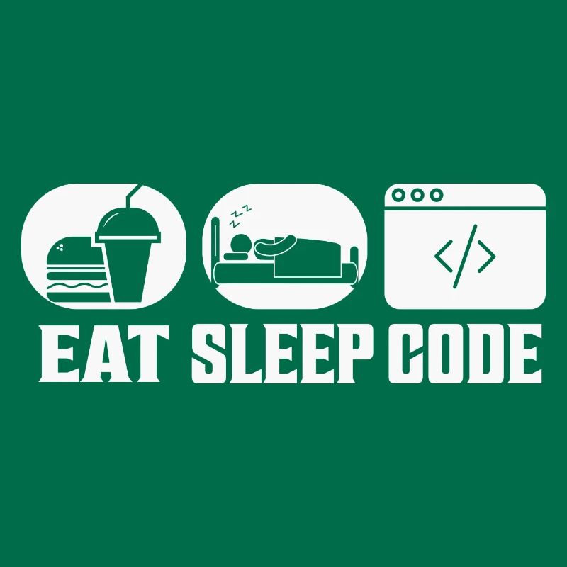 Codage logiciel Eat Sleep Code