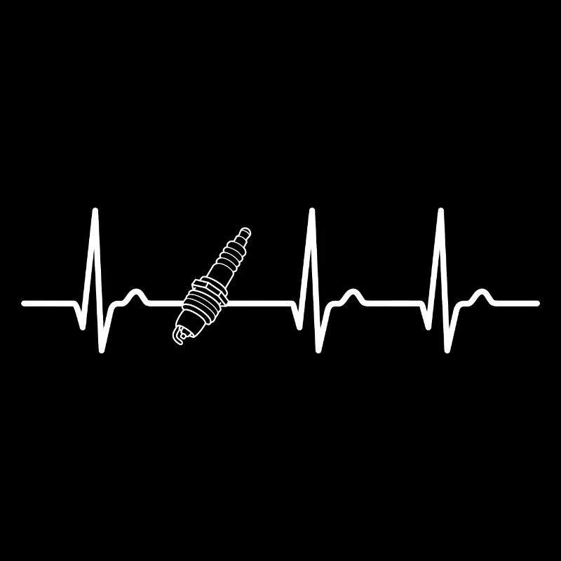 Courbe ECG - Courbe cardiaque - Pouls - Bougie d’allumage
