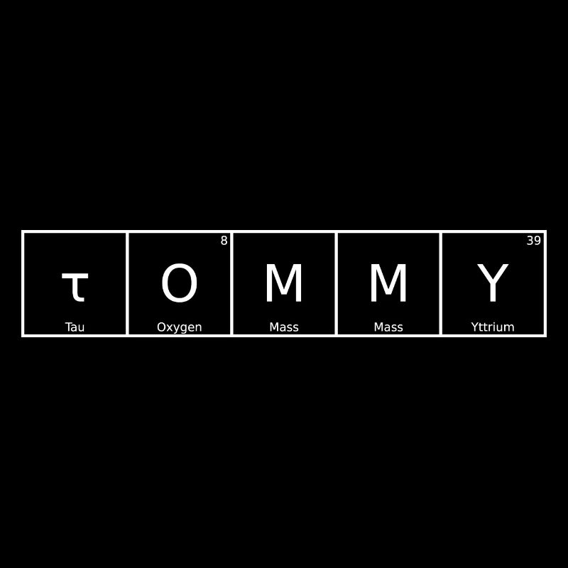 Tommy Name First name Chemistry Periodic Table Elements