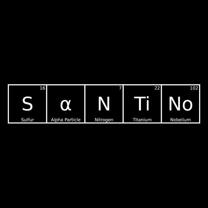 Santino Surname First Name Chemistry Periodic Table Element