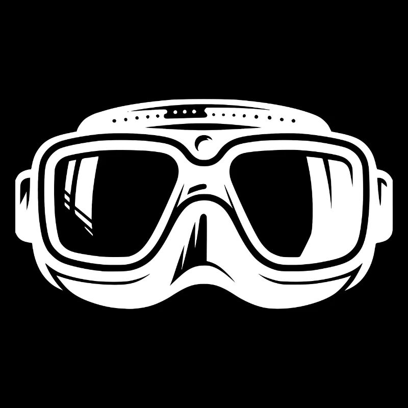 Masque de plongée Silhouette Logo Style