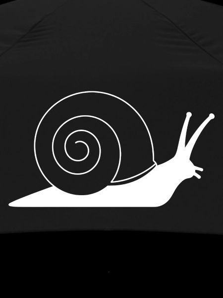 Snail with spiral silhouette minimalism