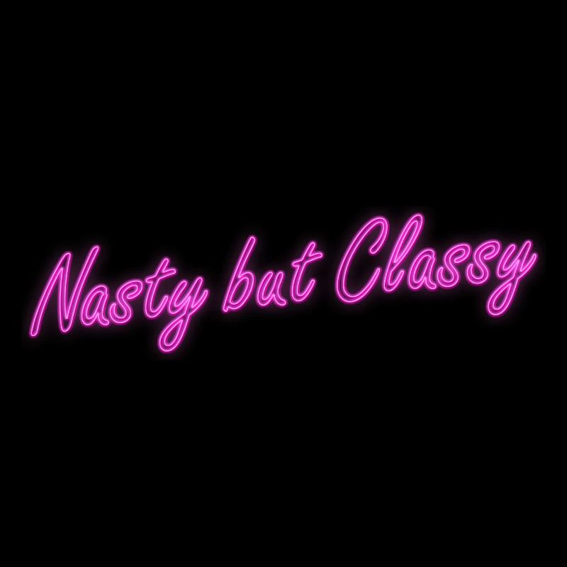 Neon Naughty by classy lettering