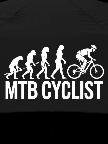 Evolution einer MTB-Radfahrer-Silhouette