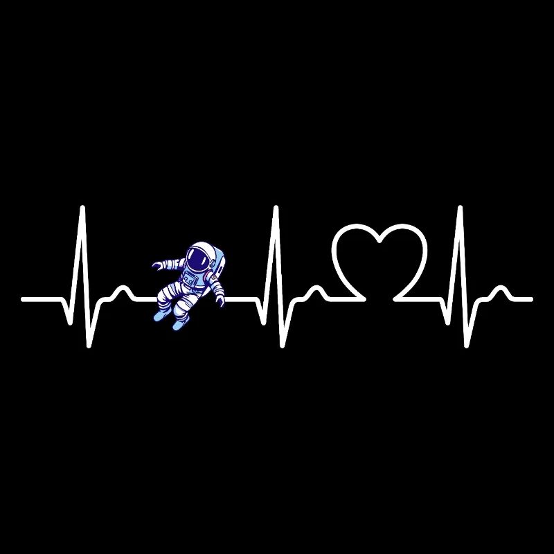 Heart Curve - Pulse - ECG - Astronaut - Space