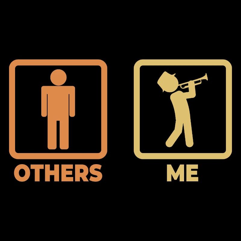 Trompeter Strichmännchen