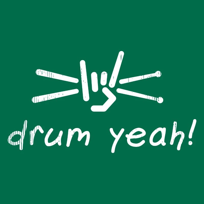 Drum Yeah! Energetic Drum Pattern Illustration