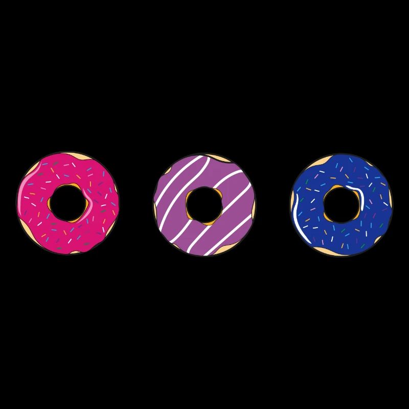 Donut Bisexual LGBT Bi Pride Doughnut Bi Colors