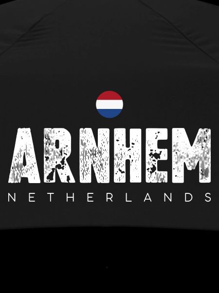 Arnhem Netherlands Distressed Text Logo
